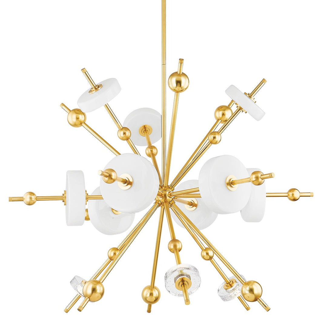 Maynard LED Chandelier in Aged Brass - available from The Lighting Shoppe, trusted by Canadian homeowners