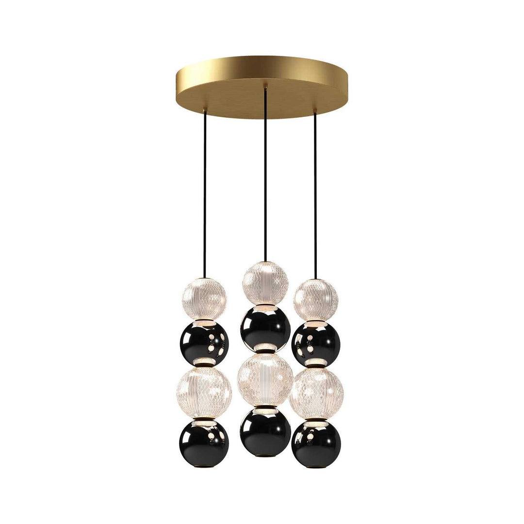 Alora Canada - MP321803NB - LED Pendant - Onyx - Natural Brass