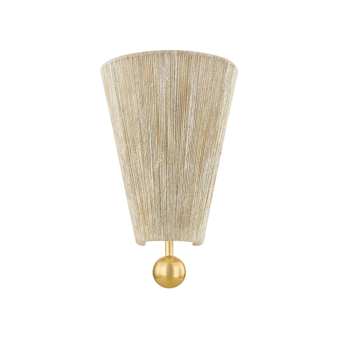 Song One Light Wall Sconce in Aged Brass - available from The Lighting Shoppe, trusted by Canadian homeowners