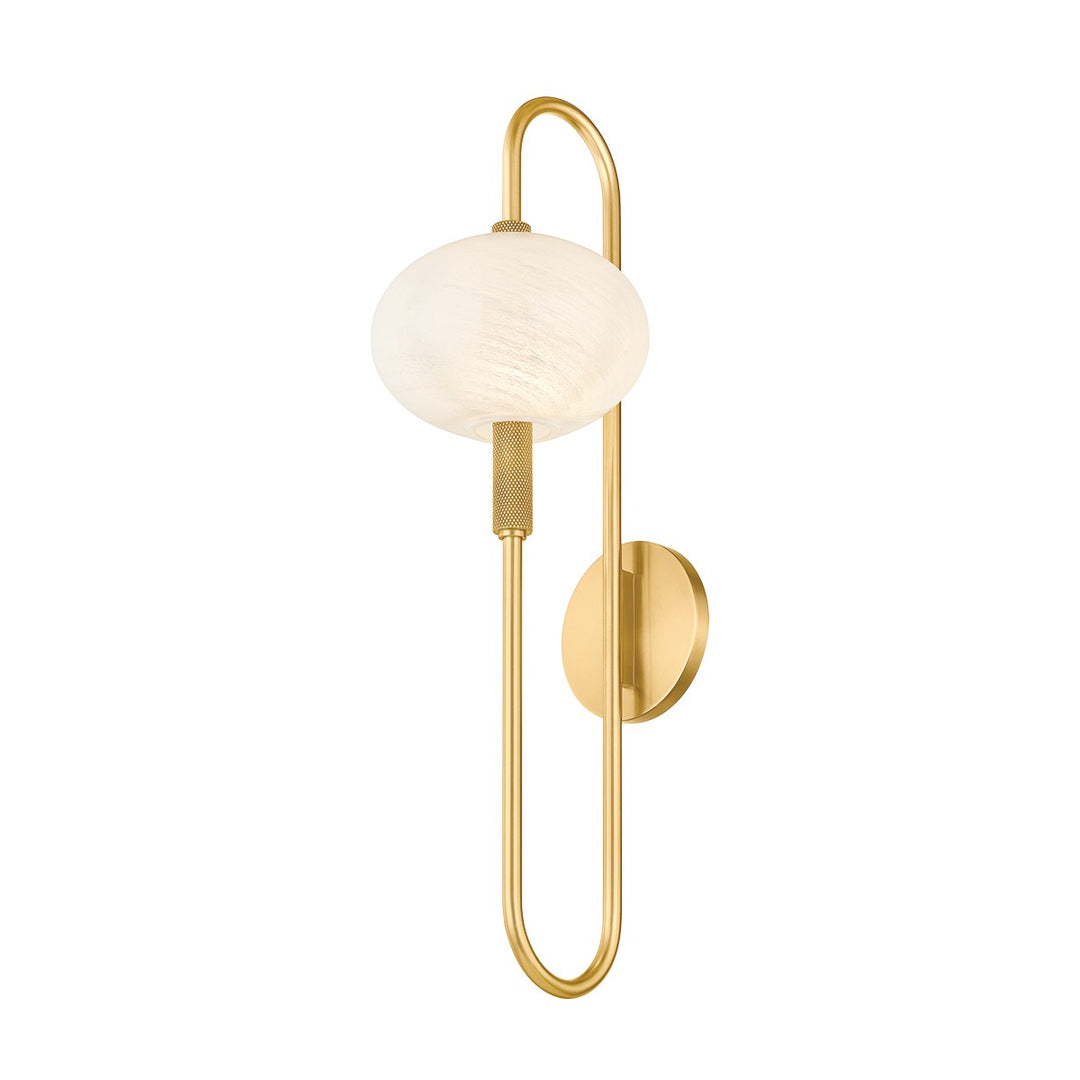 Delphine One Light Wall Sconce in Aged Brass - available from The Lighting Shoppe, trusted by Canadian homeowners