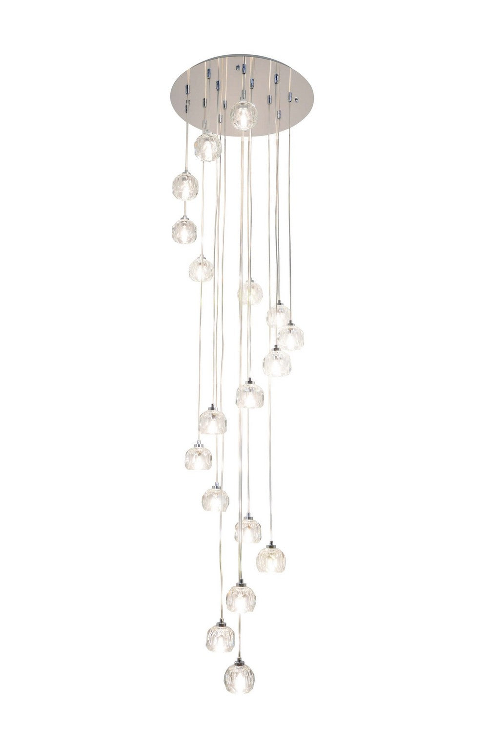 Sole 18 Light Close to Ceiling in Chrome - available from The Lighting Shoppe, trusted by Canadian homeowners