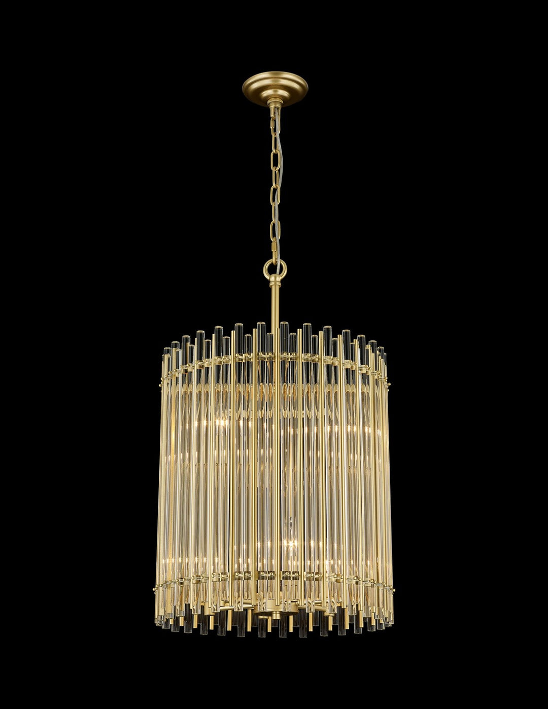 Antonina Six Light Pendant in Satin Gold - available from The Lighting Shoppe, trusted by Canadian homeowners