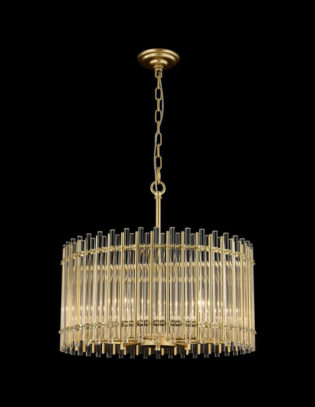 Antonina Eight Light Pendant in Satin Gold - available from The Lighting Shoppe, trusted by Canadian homeowners
