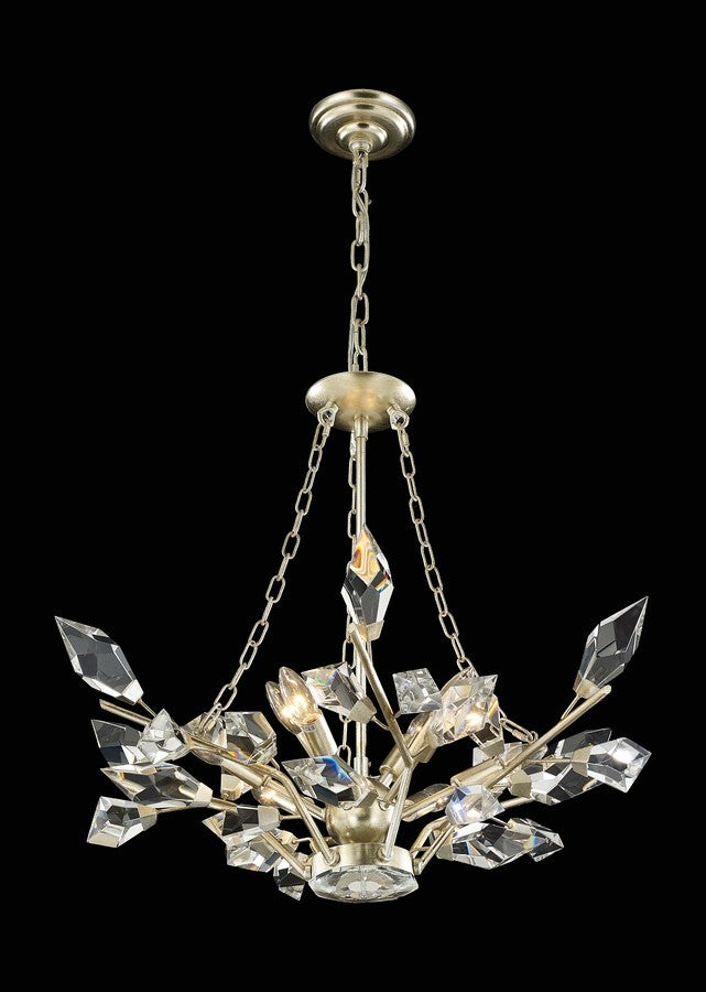 Venice Eight Light Chandelier in Antique Silver Leaf - available from The Lighting Shoppe, trusted by Canadian homeowners