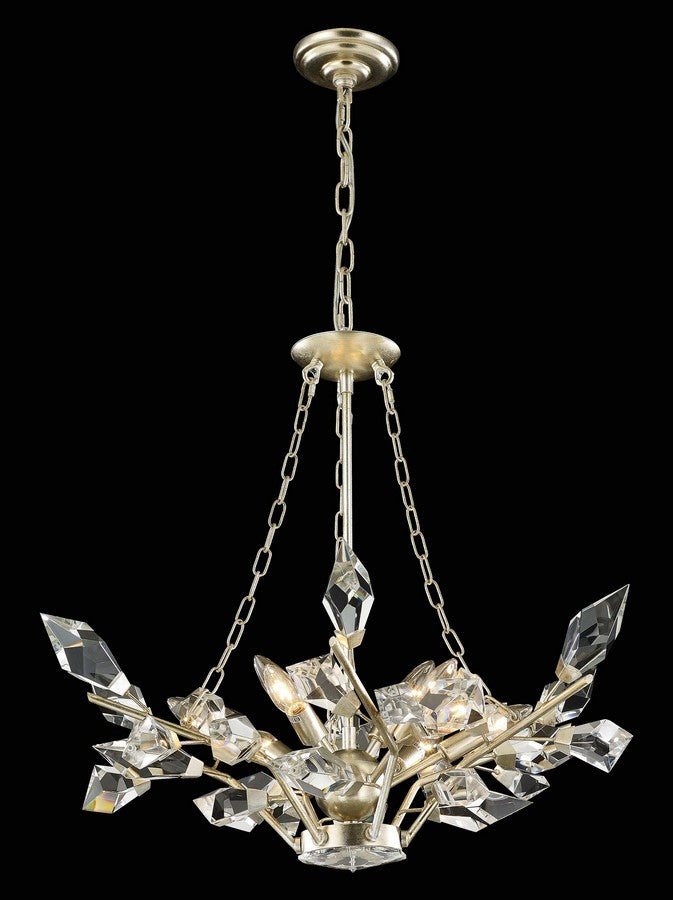 Venice Nine Light Chandelier in Antique Silver Leaf - available from The Lighting Shoppe, trusted by Canadian homeowners