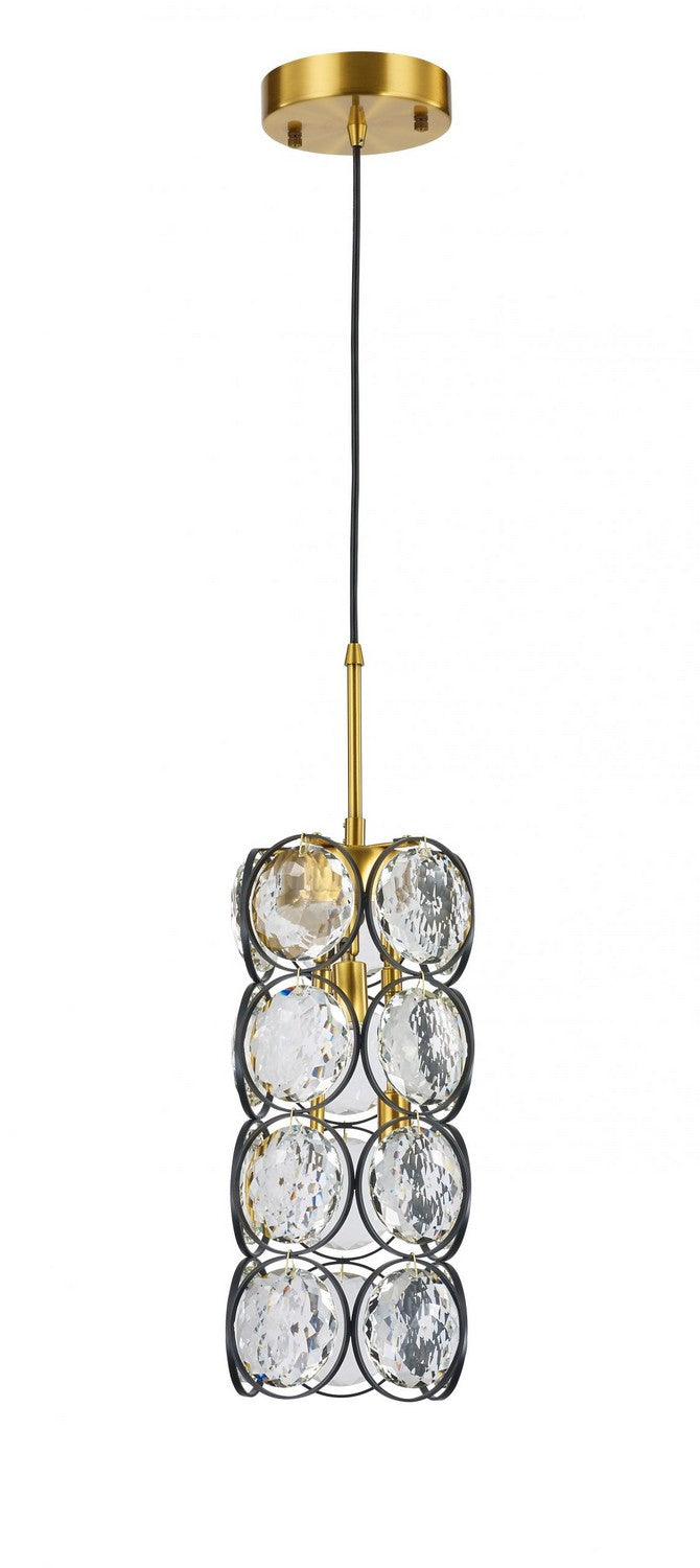 Ella Three Light Pendant in Antique Brass & Black - available from The Lighting Shoppe, trusted by Canadian homeowners