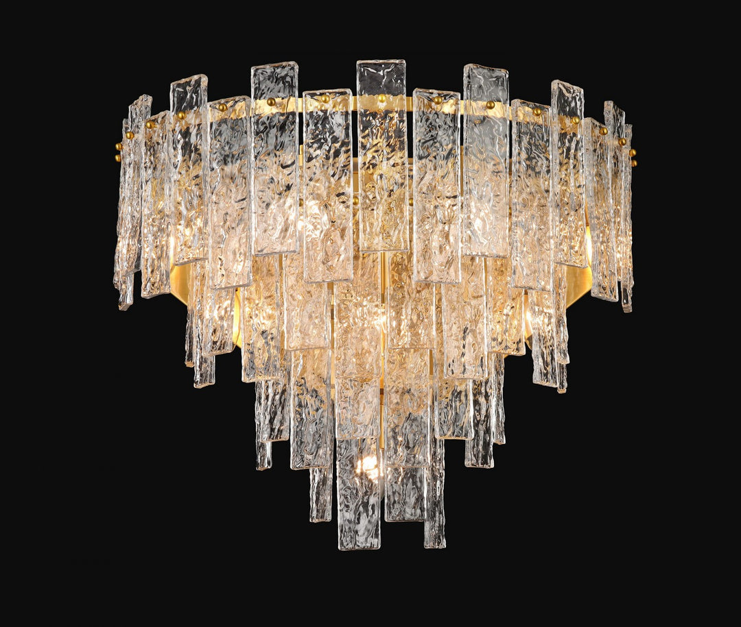 Cairo Eight Light Wall Sconce in Antique Brass - available from The Lighting Shoppe, trusted by Canadian homeowners