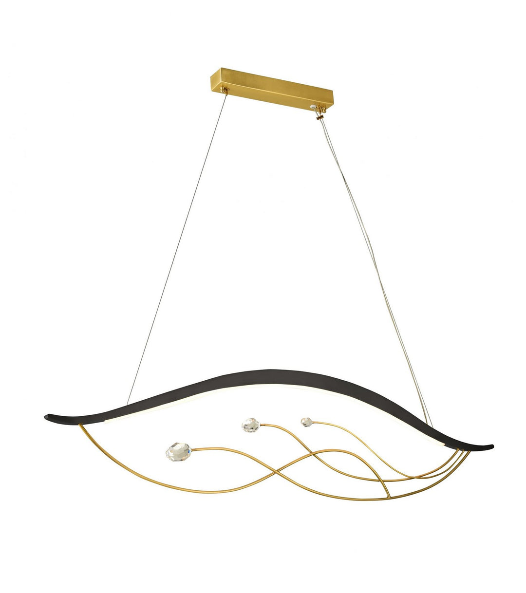 LED LED Pendant in Black/Gold - available from The Lighting Shoppe, trusted by Canadian homeowners
