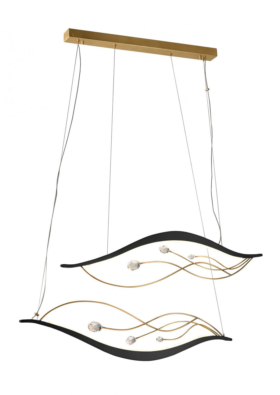 LED LED Pendant in Black/Gold - available from The Lighting Shoppe, trusted by Canadian homeowners