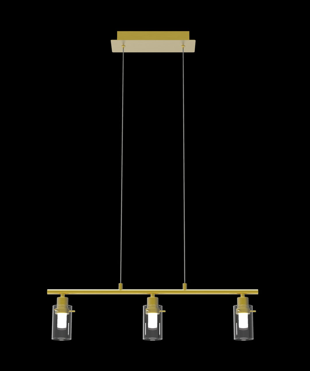 Simple LED Pendant in Satin Gold - available from The Lighting Shoppe, trusted by Canadian homeowners