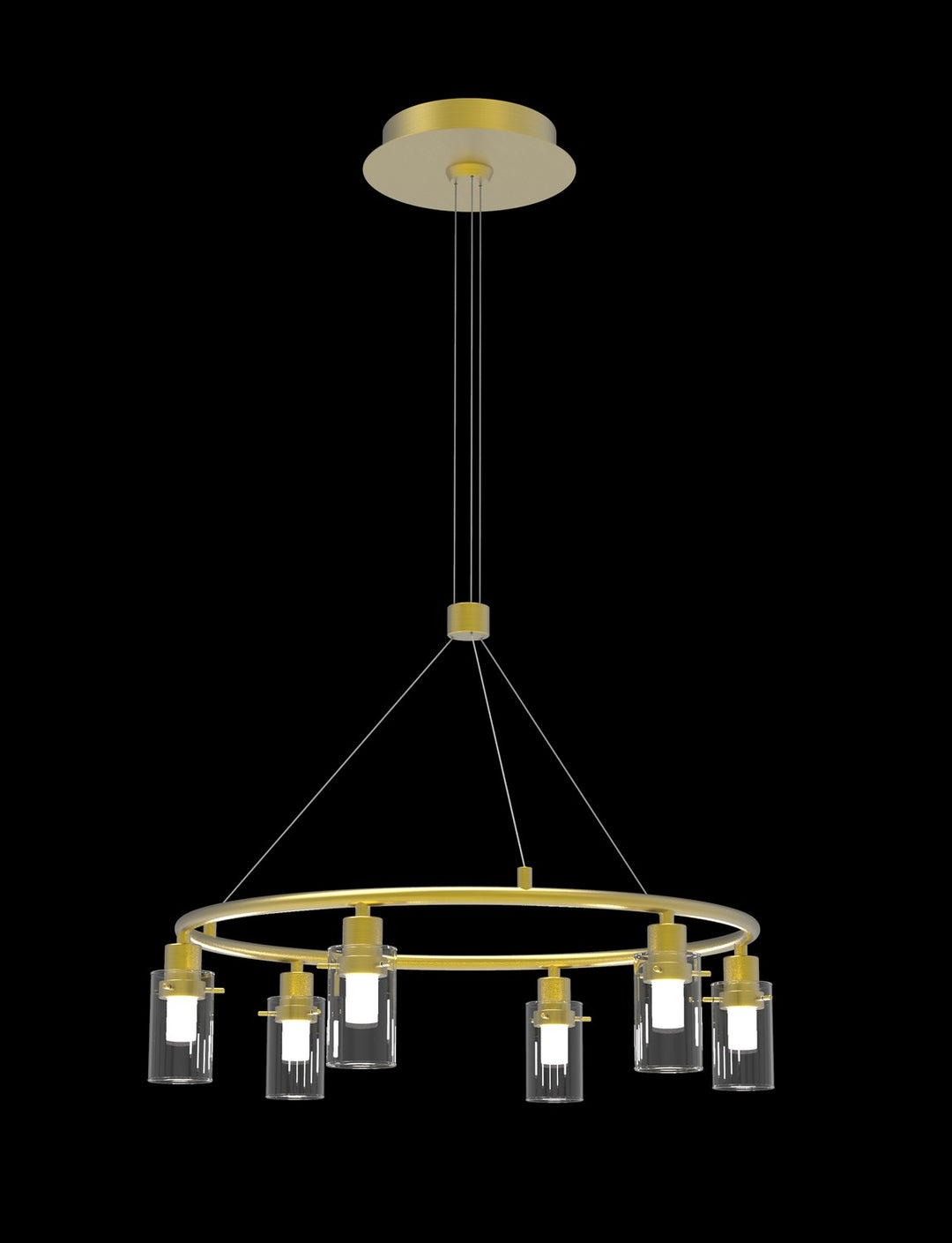 Simple LED Pendant in Satin Gold - available from The Lighting Shoppe, trusted by Canadian homeowners