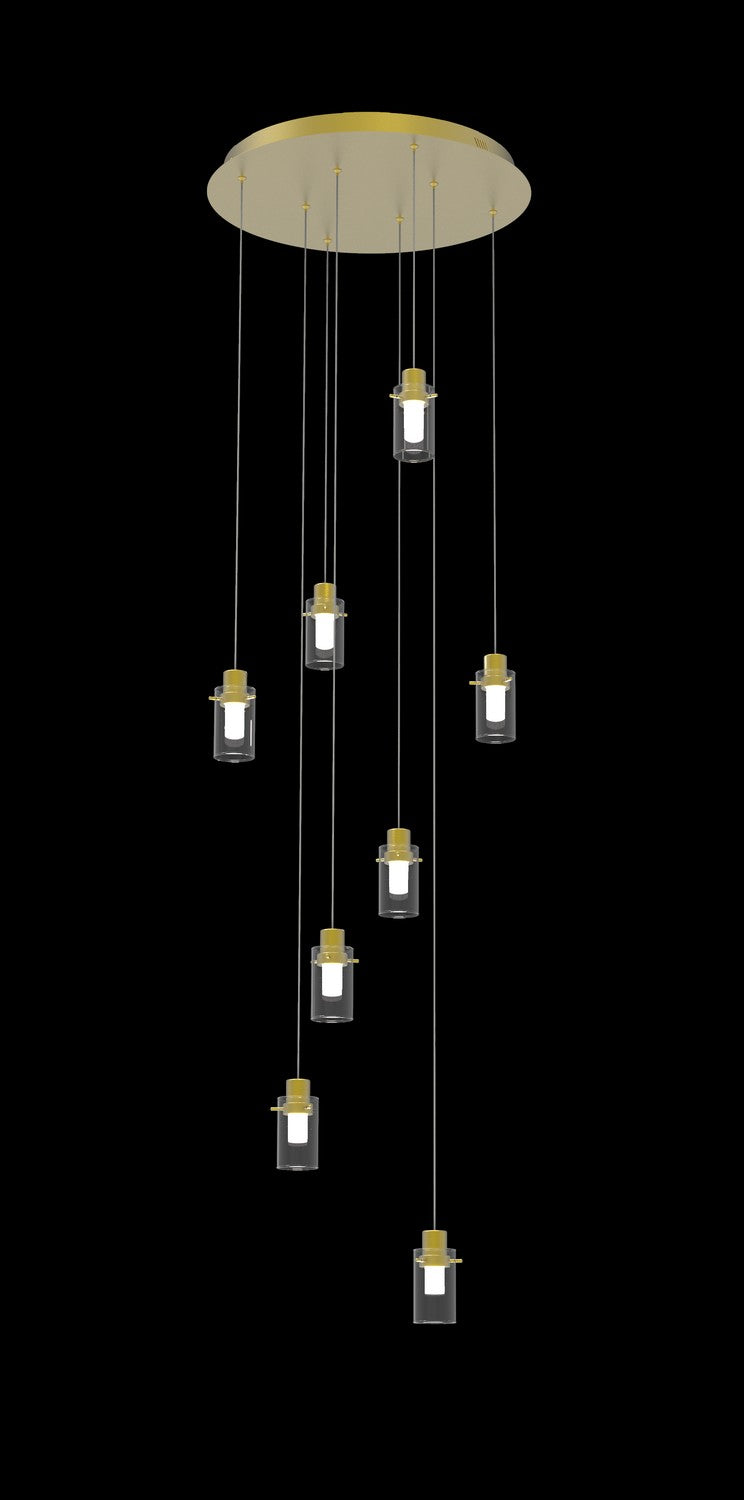 Simple LED Pendant in Satin Gold - available from The Lighting Shoppe, trusted by Canadian homeowners