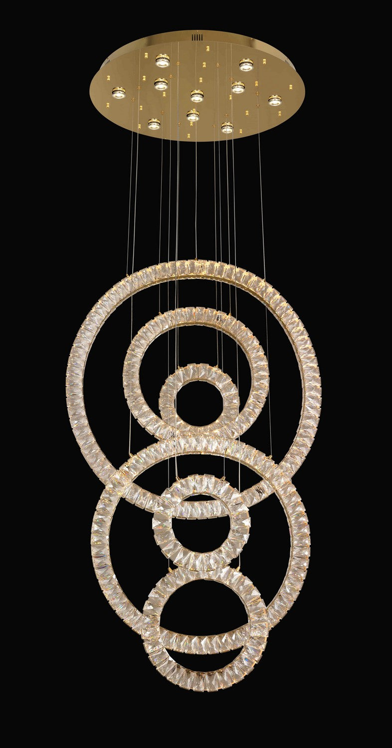 LED LED Chandelier in Gold - available from The Lighting Shoppe, trusted by Canadian homeowners