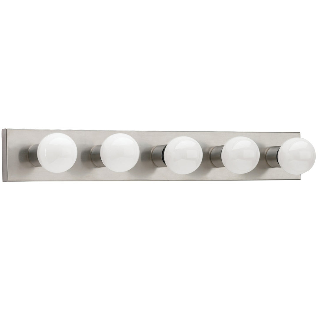 Generation Lighting Canada - 4735-98 - Five Light Wall / Bath - Center Stage - Brushed Stainless