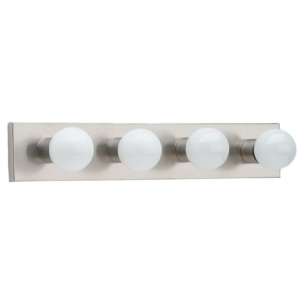 Generation Lighting Canada - 4738-98 - Four Light Wall / Bath - Center Stage - Brushed Stainless