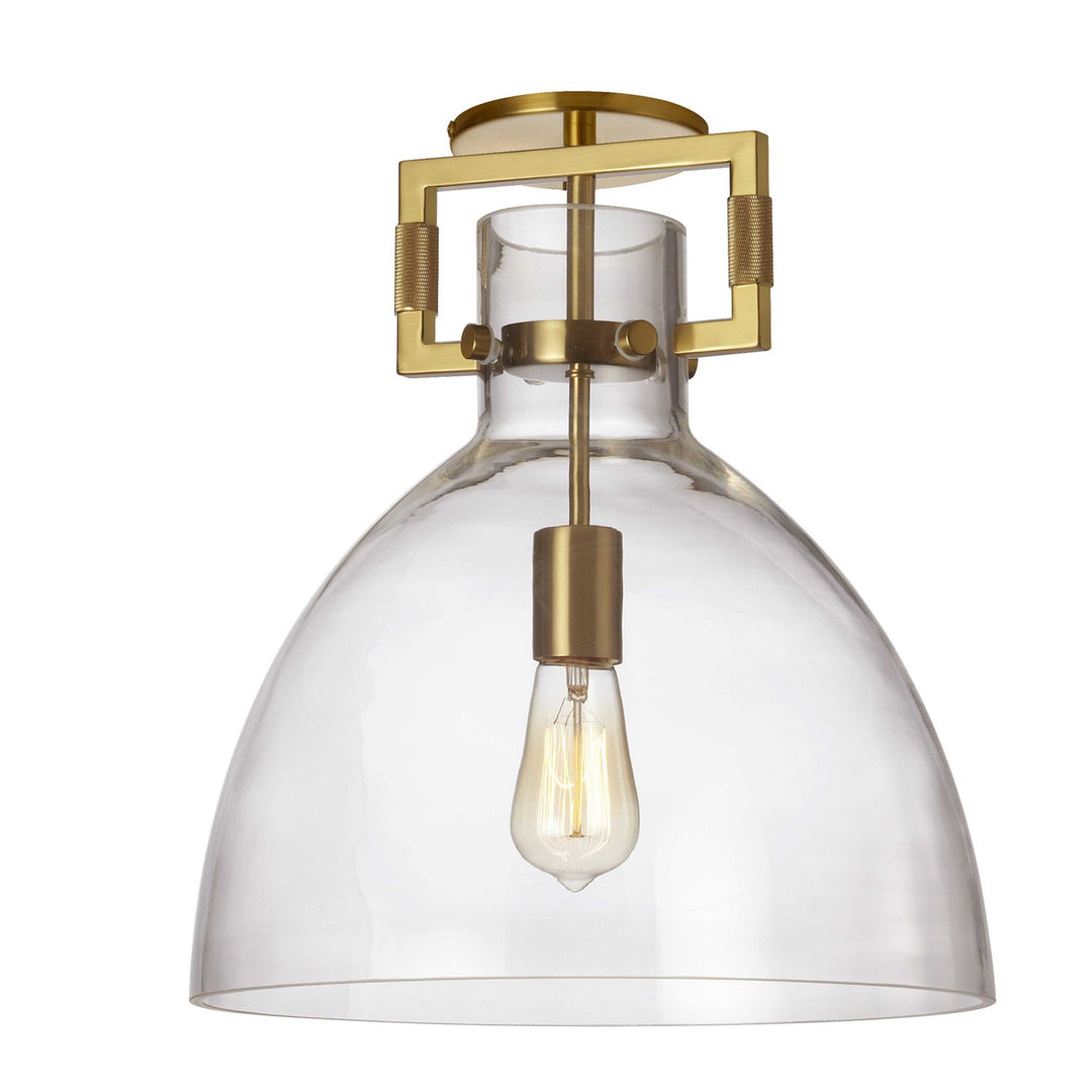 Liberty One Light Semi Flush Mount in Clear - available from The Lighting Shoppe, trusted by Canadian homeowners