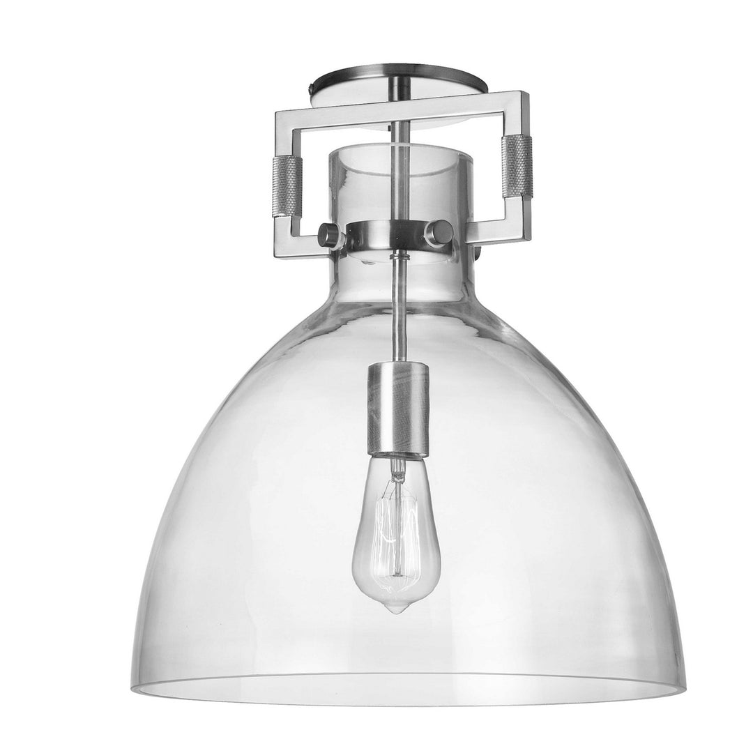 Liberty One Light Semi Flush Mount in Clear - available from The Lighting Shoppe, trusted by Canadian homeowners