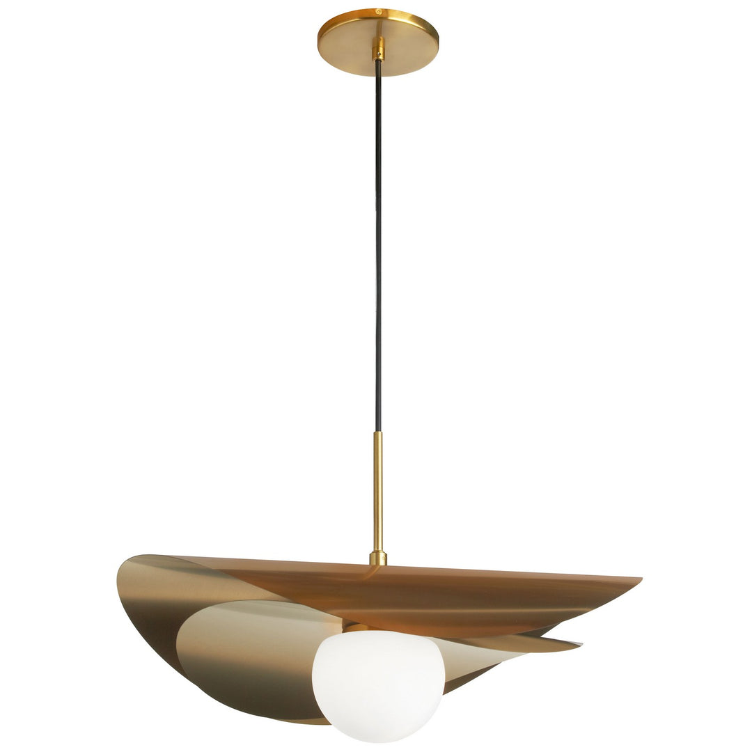 Paven LED Pendant in Aged Brass - available from The Lighting Shoppe, trusted by Canadian homeowners