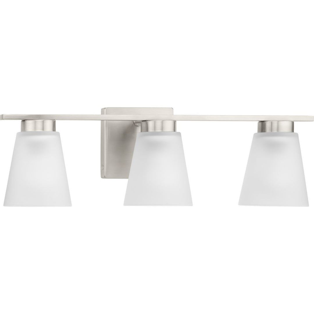 Tanner Three Light Bath in Brushed Nickel - available from The Lighting Shoppe, trusted by Canadian homeowners