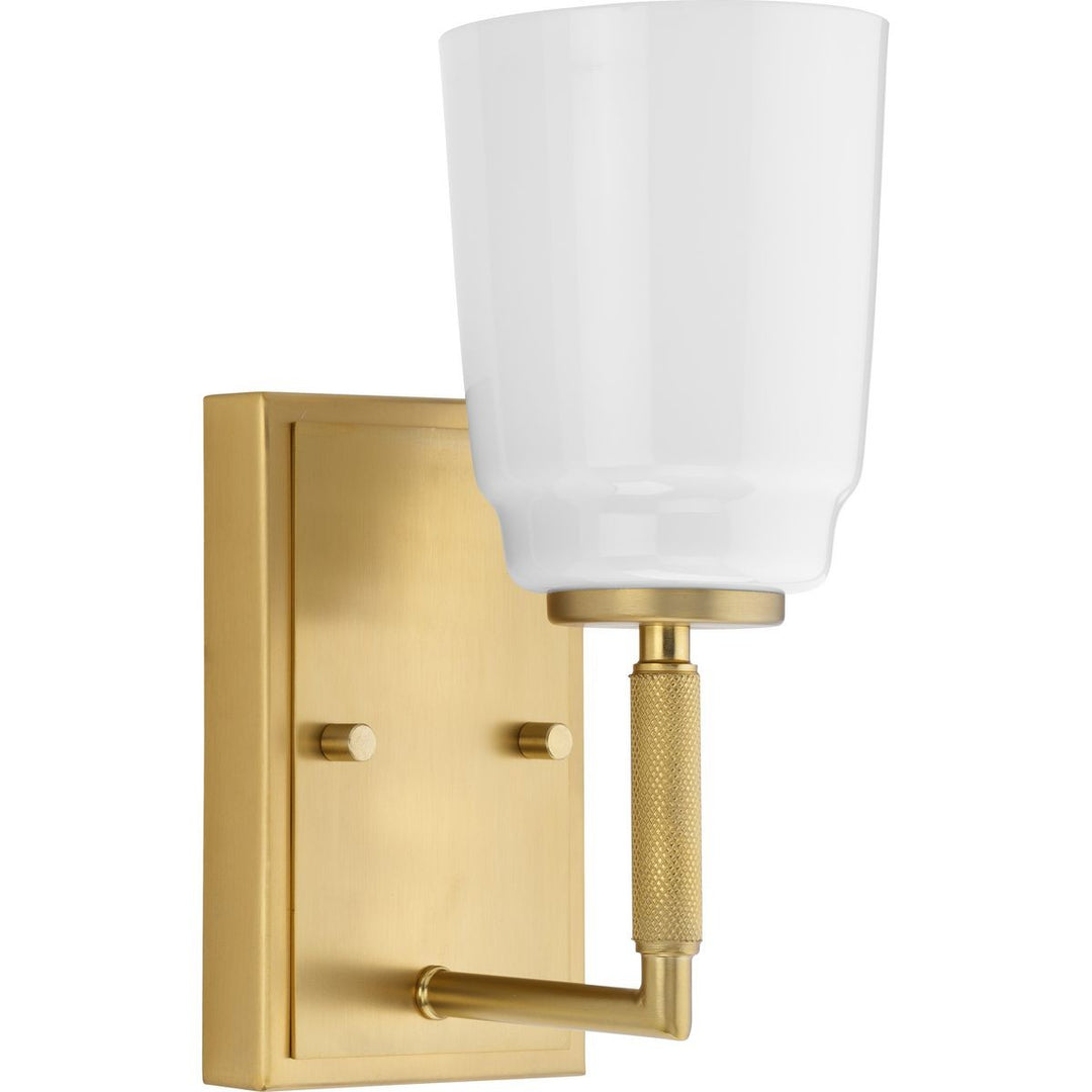 Spenser One Light Bath in Brushed Gold - available from The Lighting Shoppe, trusted by Canadian homeowners
