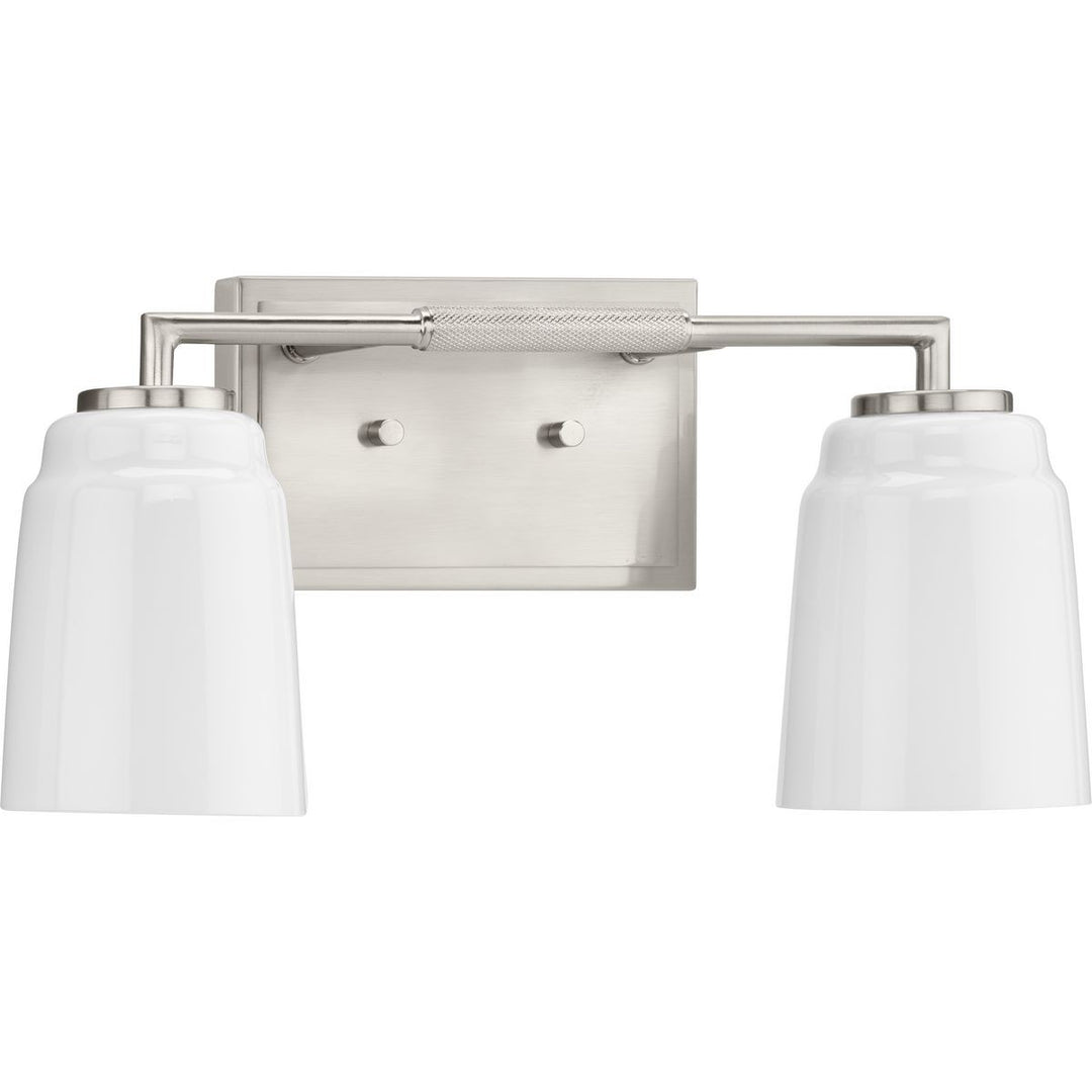 Spenser Two Light Bath in Brushed Nickel - available from The Lighting Shoppe, trusted by Canadian homeowners