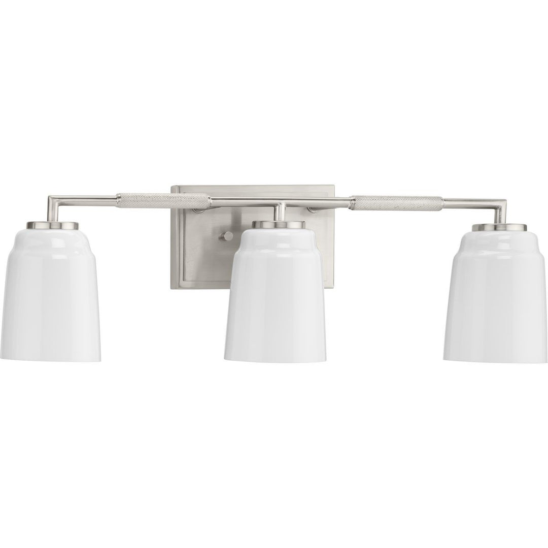 Spenser Three Light Bath in Brushed Nickel - available from The Lighting Shoppe, trusted by Canadian homeowners