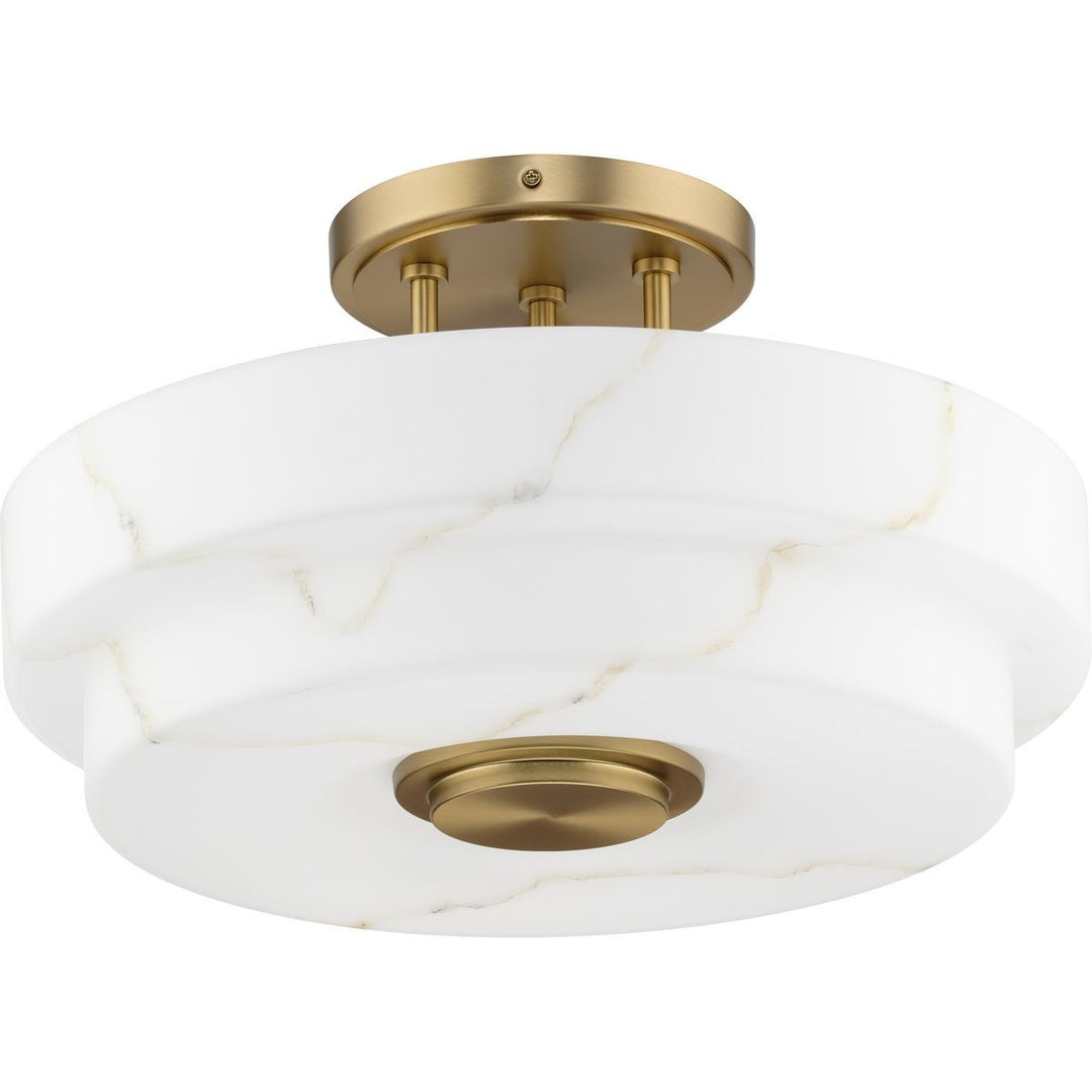 Tosca Three Light Semi-Flush Mount in Brushed Bronze - available from The Lighting Shoppe, trusted by Canadian homeowners