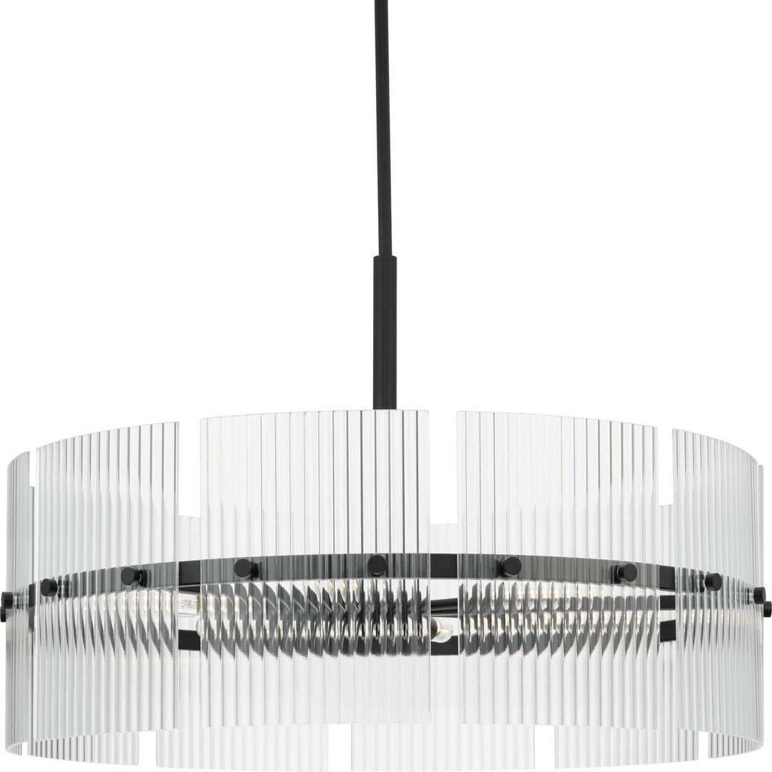 Seville Six Light Chandelier in Matte Black - available from The Lighting Shoppe, trusted by Canadian homeowners