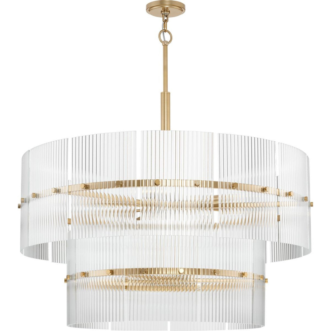 Seville Nine Light Chandelier in Soft Gold - available from The Lighting Shoppe, trusted by Canadian homeowners