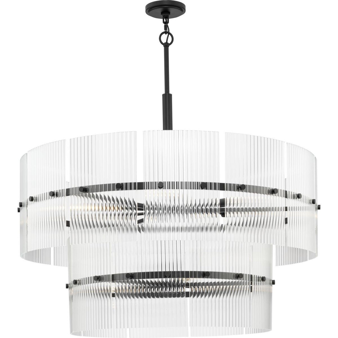 Seville Nine Light Chandelier in Matte Black - available from The Lighting Shoppe, trusted by Canadian homeowners