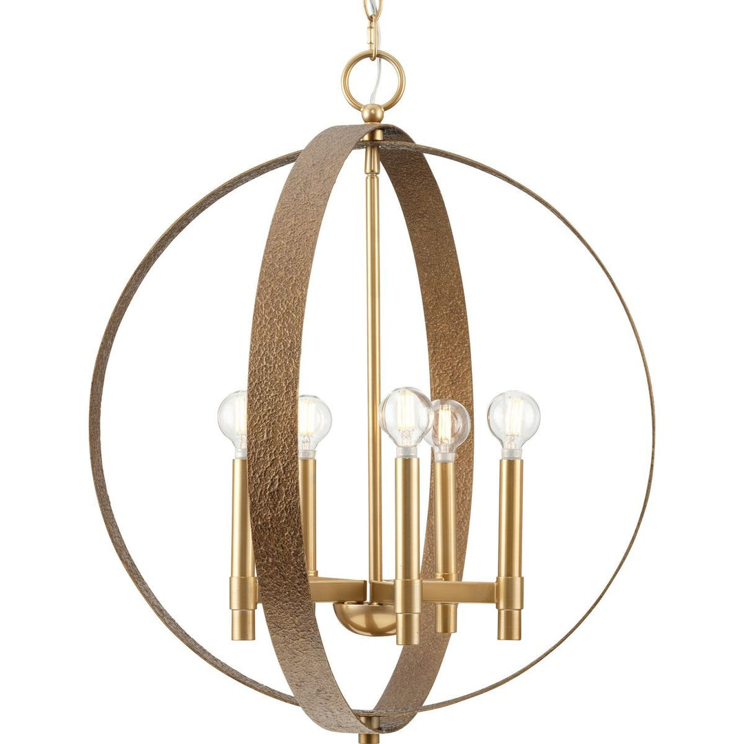 Allegheny Five Light Chandelier in Soft Gold - available from The Lighting Shoppe, trusted by Canadian homeowners