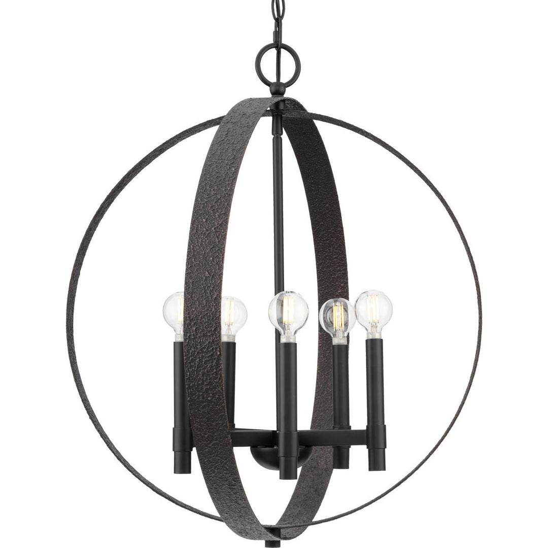 Allegheny Five Light Chandelier in Matte Black - available from The Lighting Shoppe, trusted by Canadian homeowners