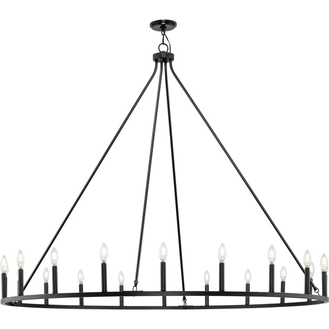 Gilliam 20 Light Chandelier in Matte Black - available from The Lighting Shoppe, trusted by Canadian homeowners