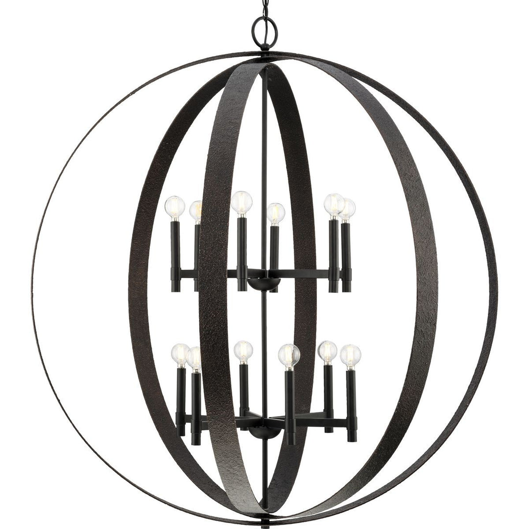 Allegheny 12 Light Chandelier in Matte Black - available from The Lighting Shoppe, trusted by Canadian homeowners