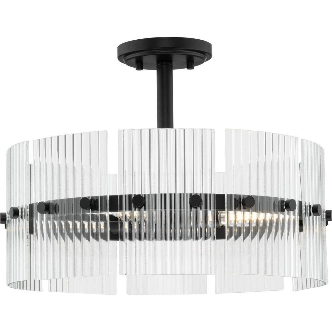 Seville Four Light Pendant in Matte Black - available from The Lighting Shoppe, trusted by Canadian homeowners
