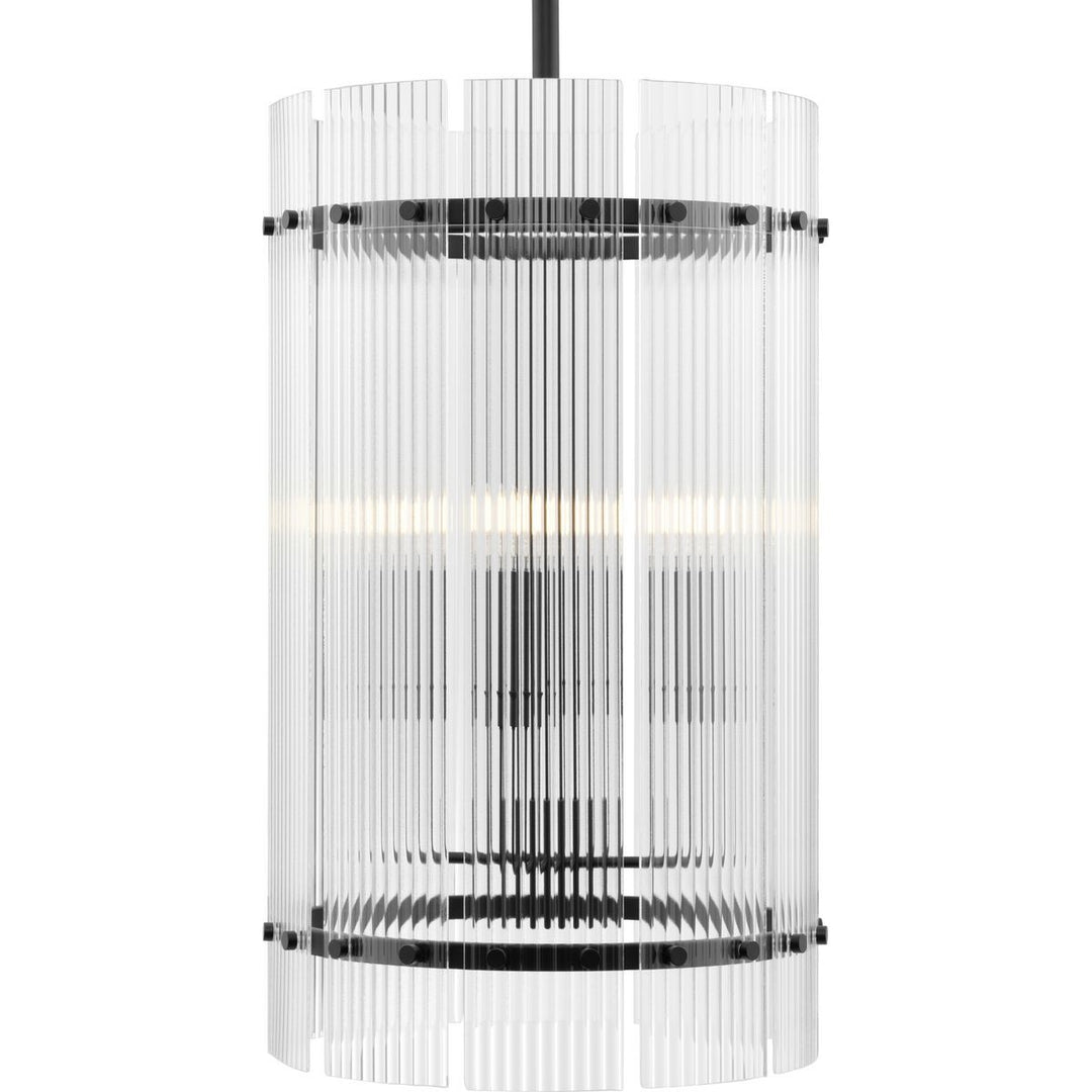 Seville Six Light Foyer Pendant in Matte Black - available from The Lighting Shoppe, trusted by Canadian homeowners