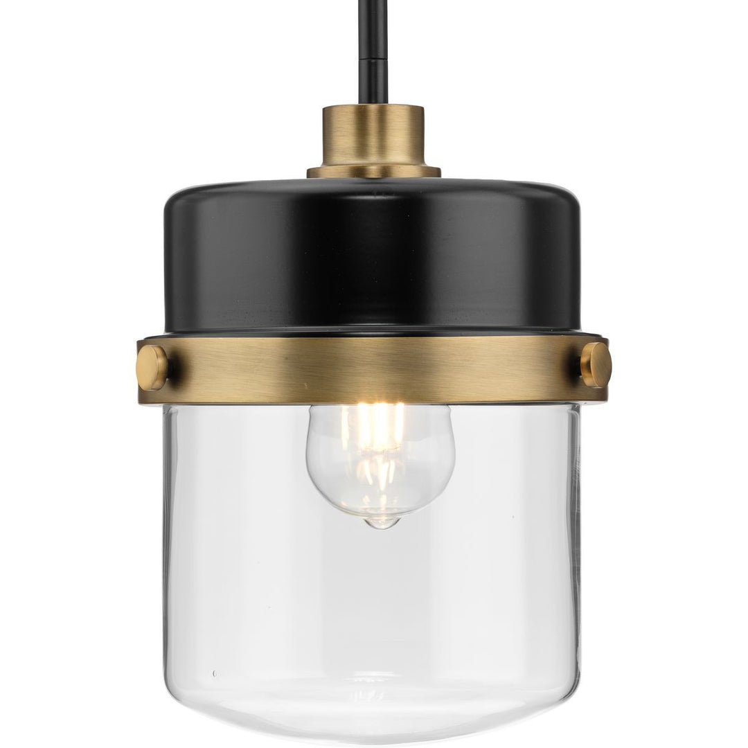 Beckner One Light Pendant in Matte Black - available from The Lighting Shoppe, trusted by Canadian homeowners