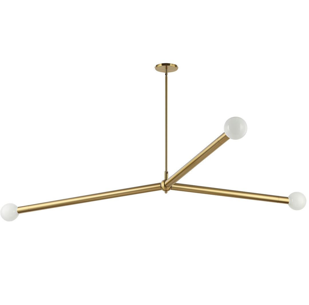 Cerberus Three Light Pendant in Aged Brass - available from The Lighting Shoppe, trusted by Canadian homeowners
