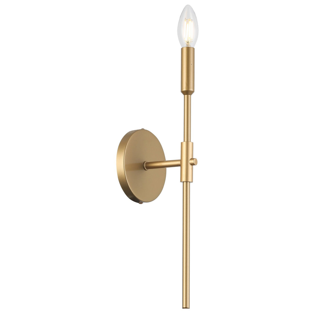 Cinthia One Light Wall Sconce in Aged Brass - available from The Lighting Shoppe, trusted by Canadian homeowners