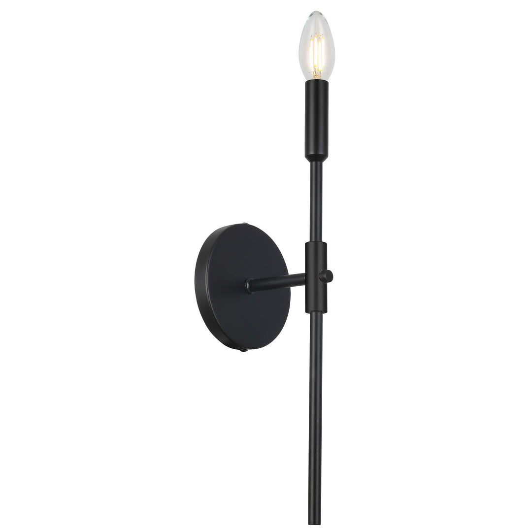 Cinthia One Light Wall Sconce in Matte Black - available from The Lighting Shoppe, trusted by Canadian homeowners
