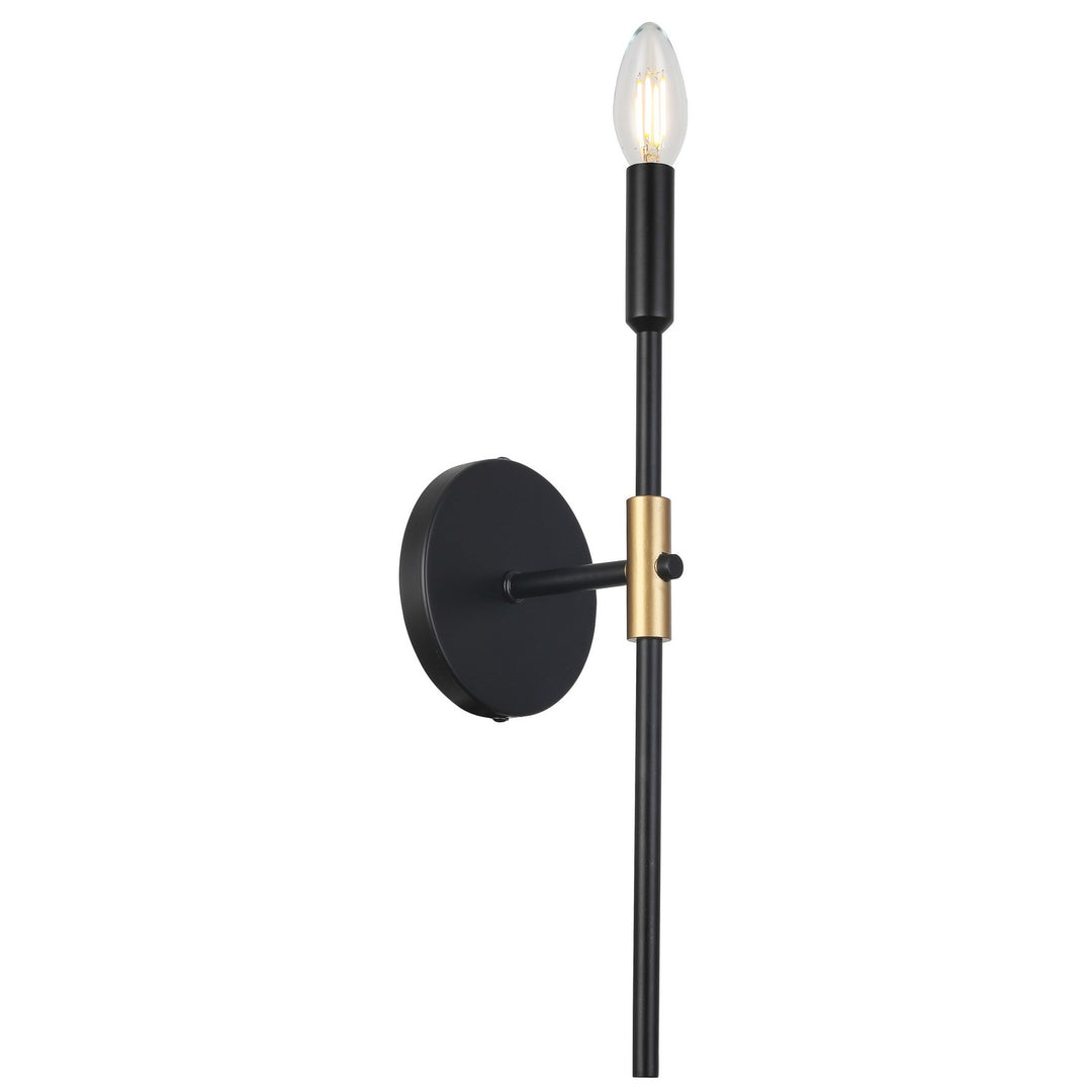 Cinthia One Light Wall Sconce in Matte Black - available from The Lighting Shoppe, trusted by Canadian homeowners