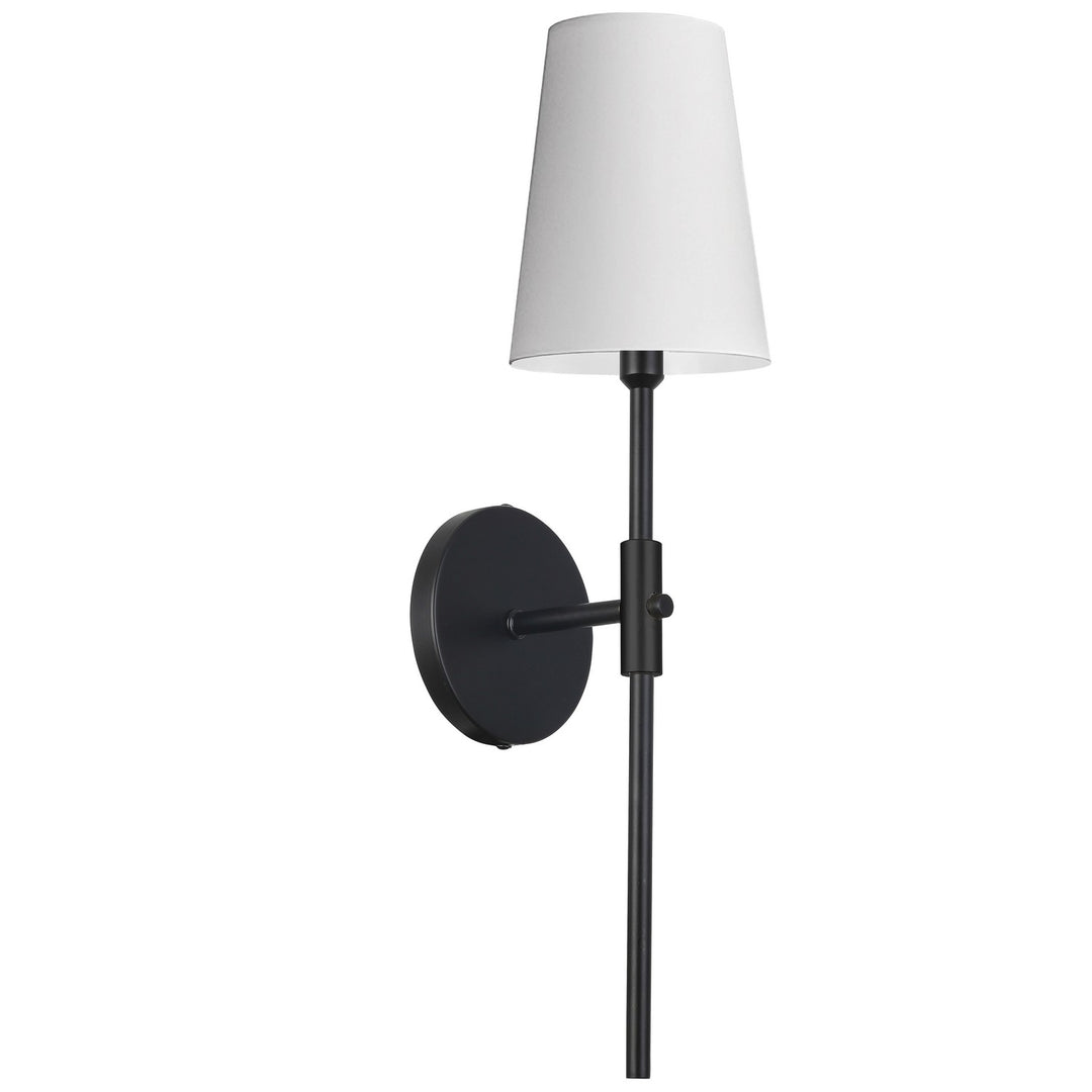 Cinthia One Light Wall Sconce in Matte Black - available from The Lighting Shoppe, trusted by Canadian homeowners
