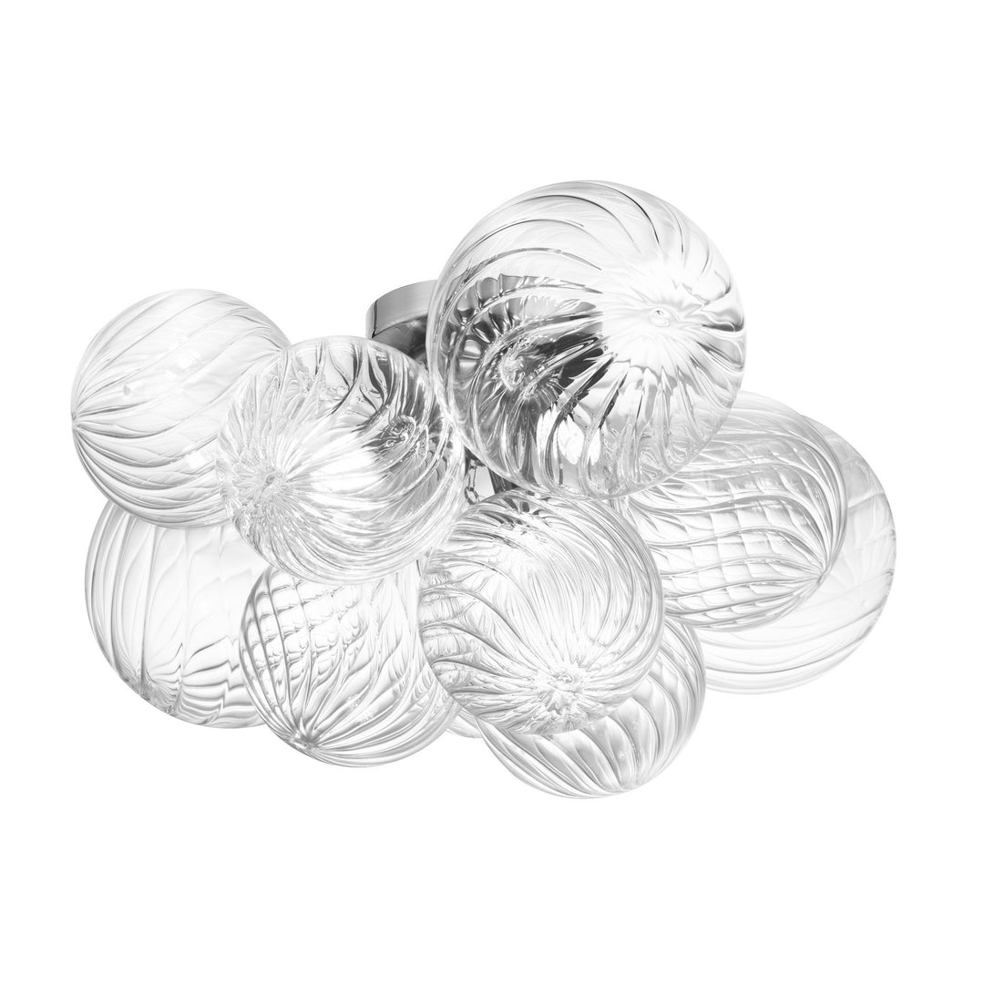 Charlize Three Light Flush Mount in Clear - available from The Lighting Shoppe, trusted by Canadian homeowners