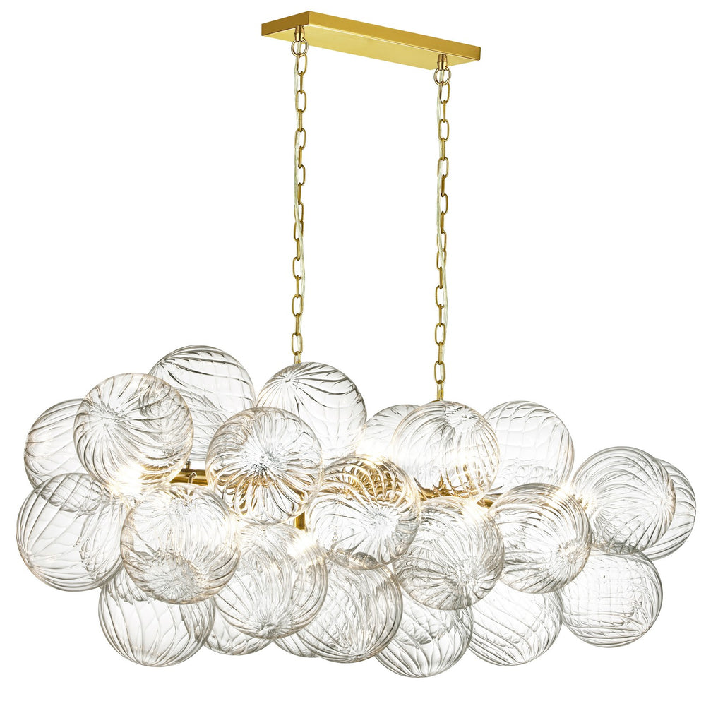 Dainolite Canada - CLZ-418HP-AGB - Ten Light Pendant - Charlize - Clear