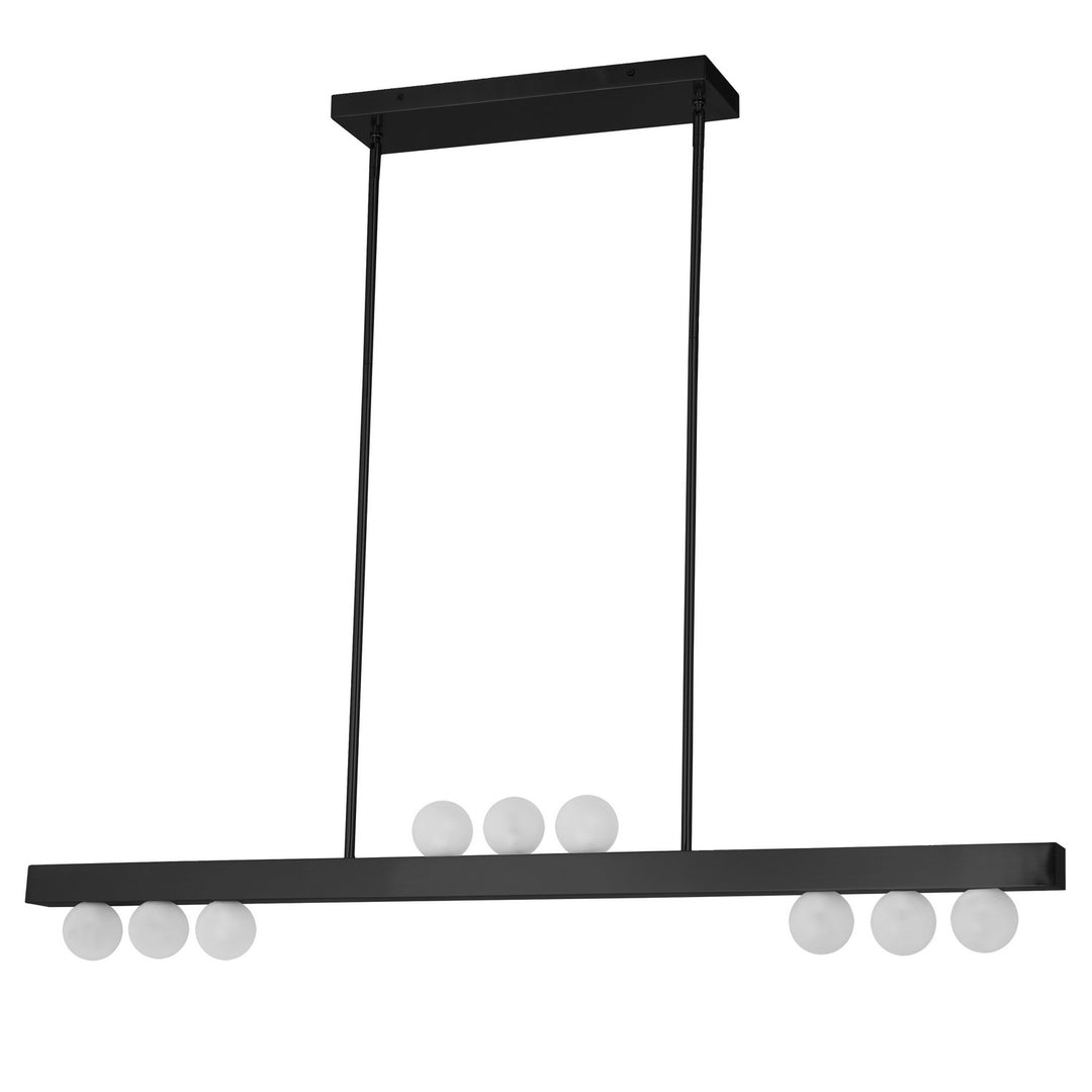 Raleigh Nine Light Pendant in Matte Black - available from The Lighting Shoppe, trusted by Canadian homeowners