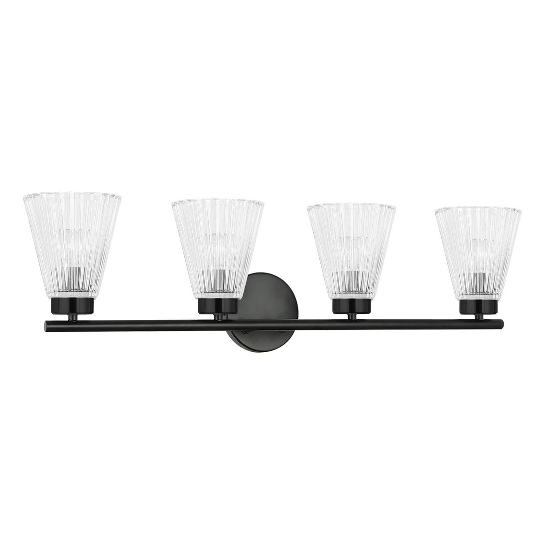 Dainolite Canada - VIE-304W-MB - Four Light Vanity - Vienna - Matte Black