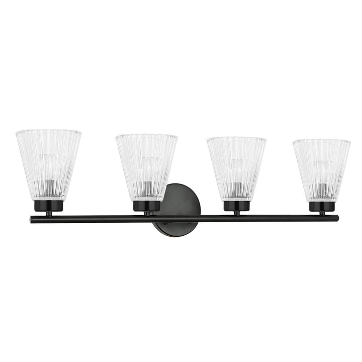 Dainolite Canada - VIE-304W-MB - Four Light Vanity - Vienna - Matte Black