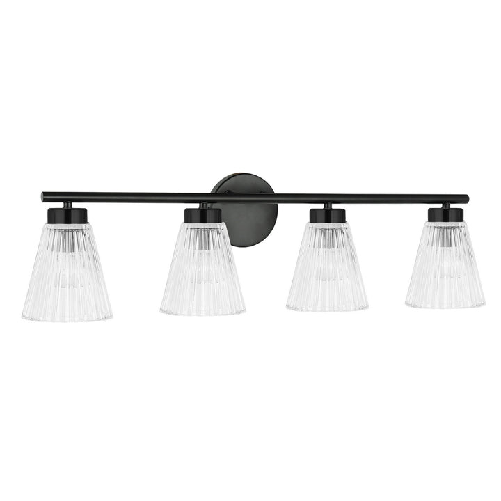 Dainolite Canada - VIE-304W-MB - Four Light Vanity - Vienna - Matte Black