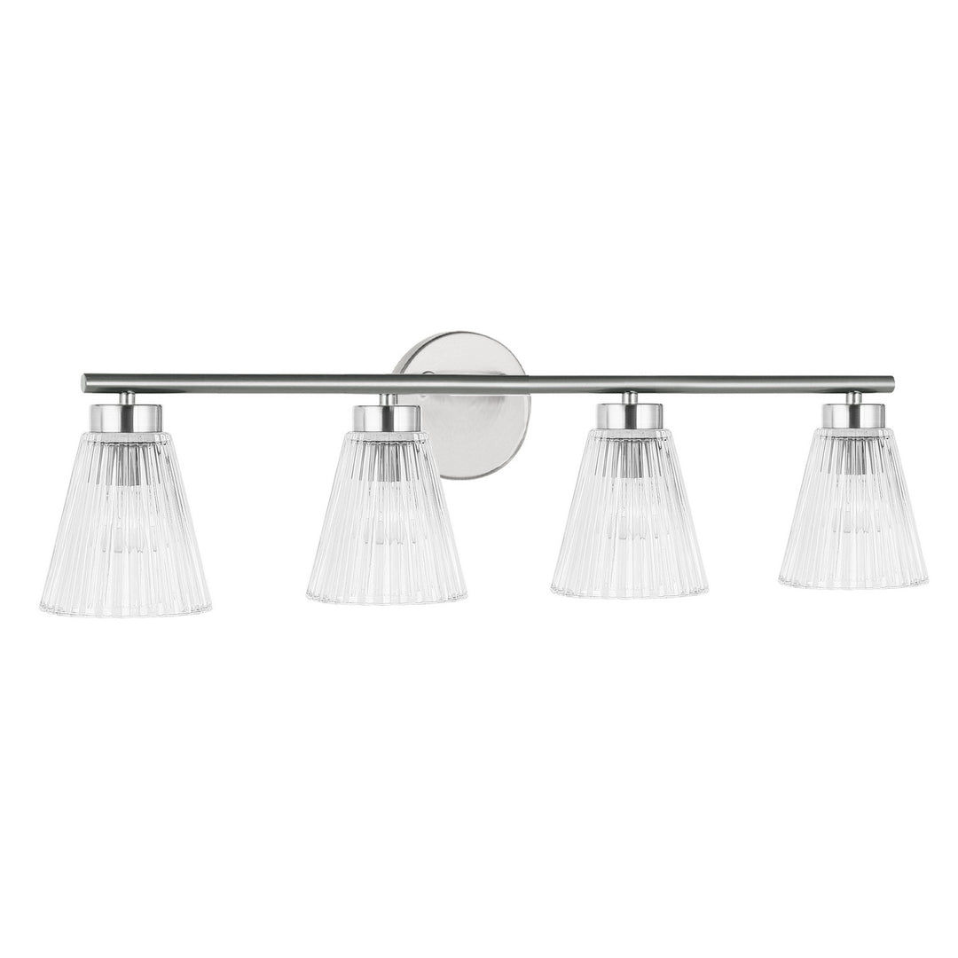 Vienna Four Light Vanity in Polished Chrome - available from The Lighting Shoppe, trusted by Canadian homeowners