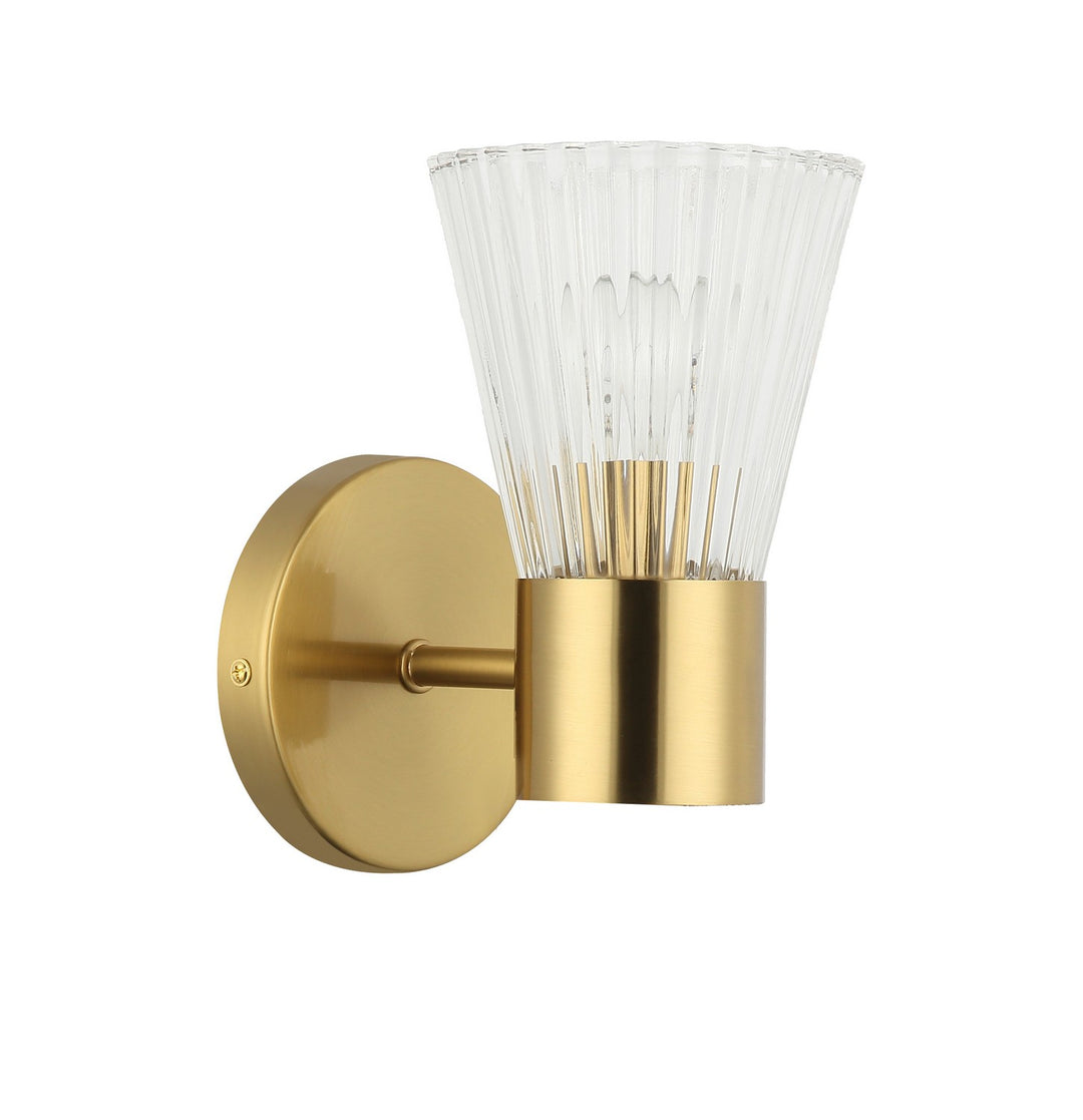 Vienna One Light Wall Sconce in Aged Brass - available from The Lighting Shoppe, trusted by Canadian homeowners